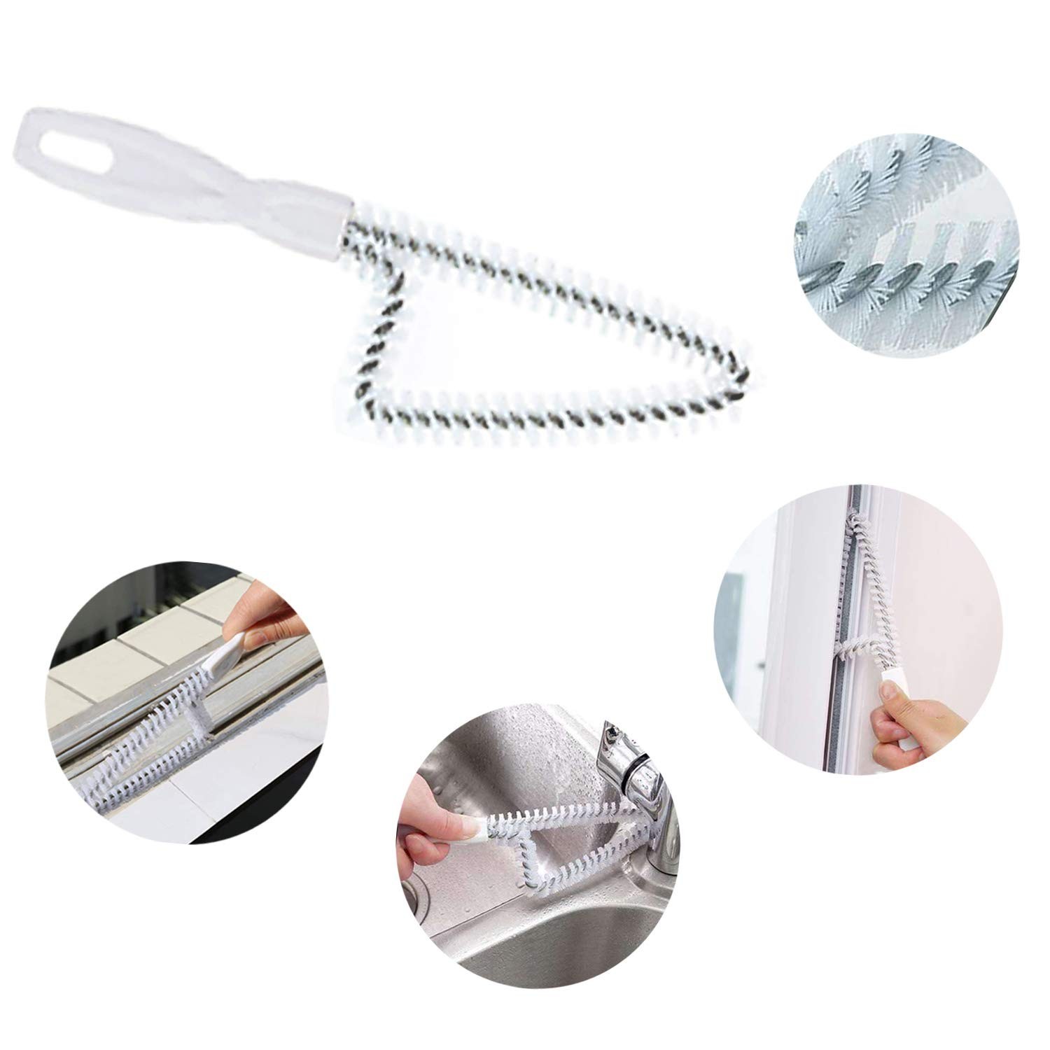 8 Pcs Hand-held Groove Gap Cleaning Tools,Door Window Track Cleaning Tools Gr…
