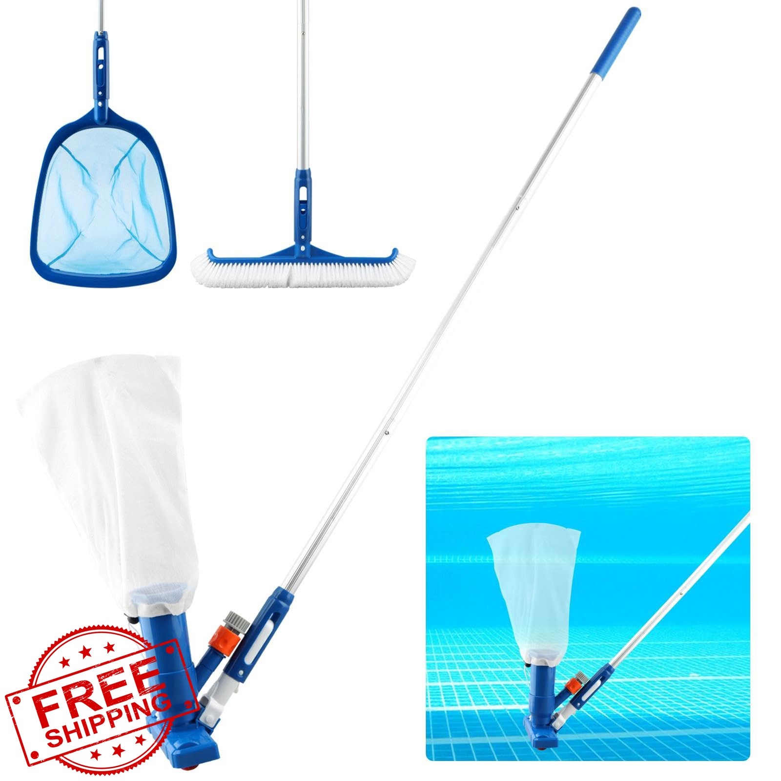 Loyanger Pool Cleaning Kit Blue