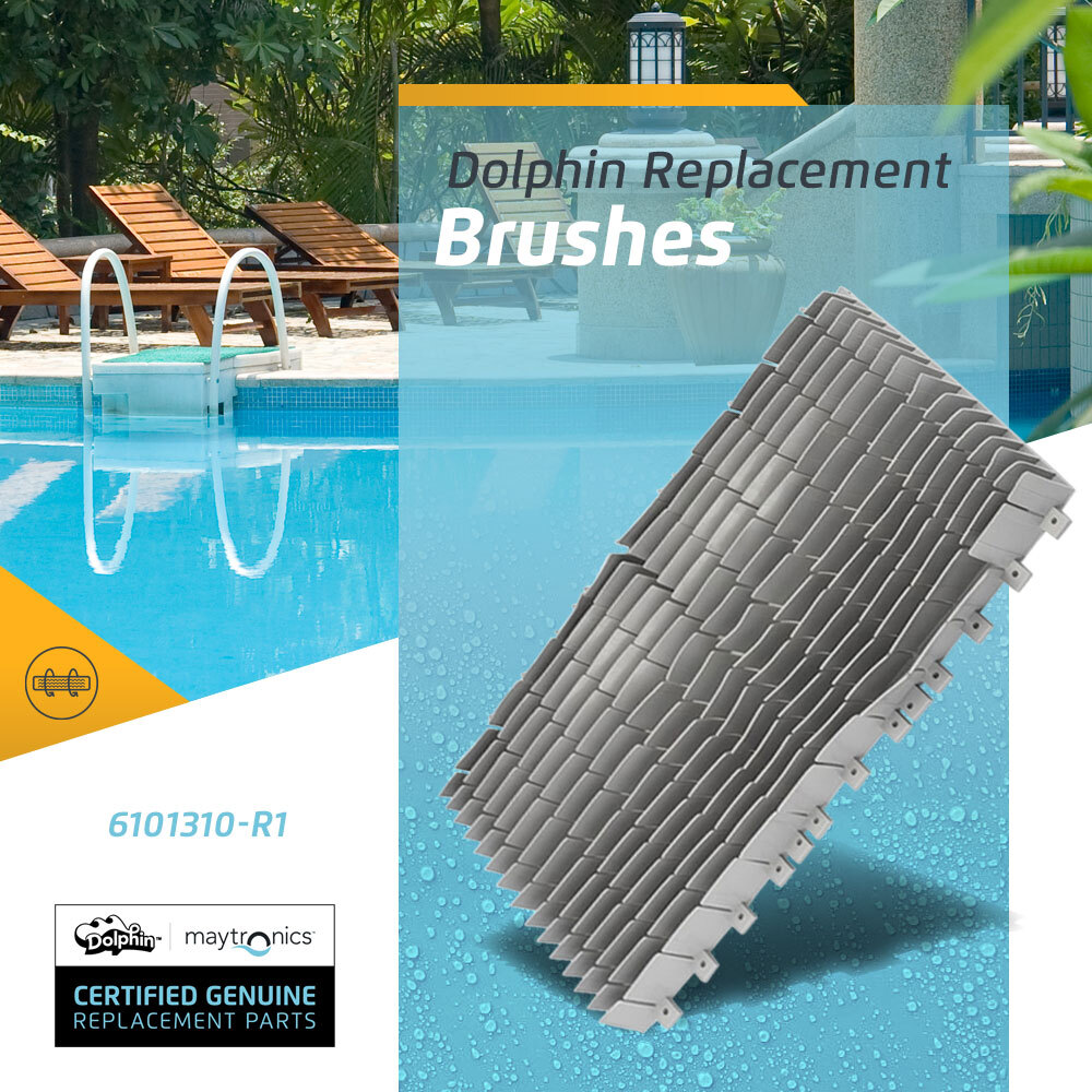 Dolphin Maytronics Grey Diagnostic PVC S-Line Brush 6101310-R1 for Triton PS