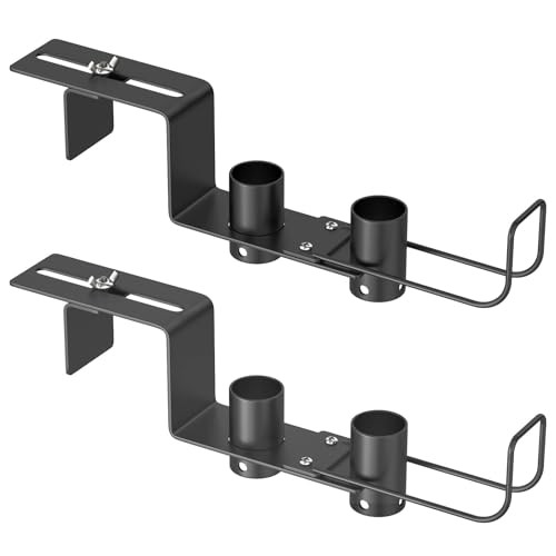 Pool Fence Hooks Adjustable, Heavy Duty Metal Hanger for Pool Equipment,