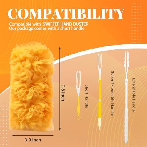 20 Count Duster Refill for Swiffer Duster with 1 20 Refills & 1 Handle (Orange)