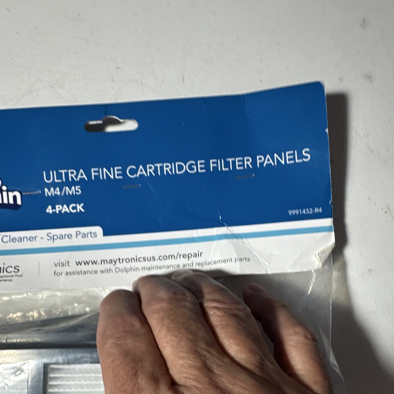 Dolphin Ultra Fine Cartridge Filter Panels M4/M5 4-Pack 9991432-R4