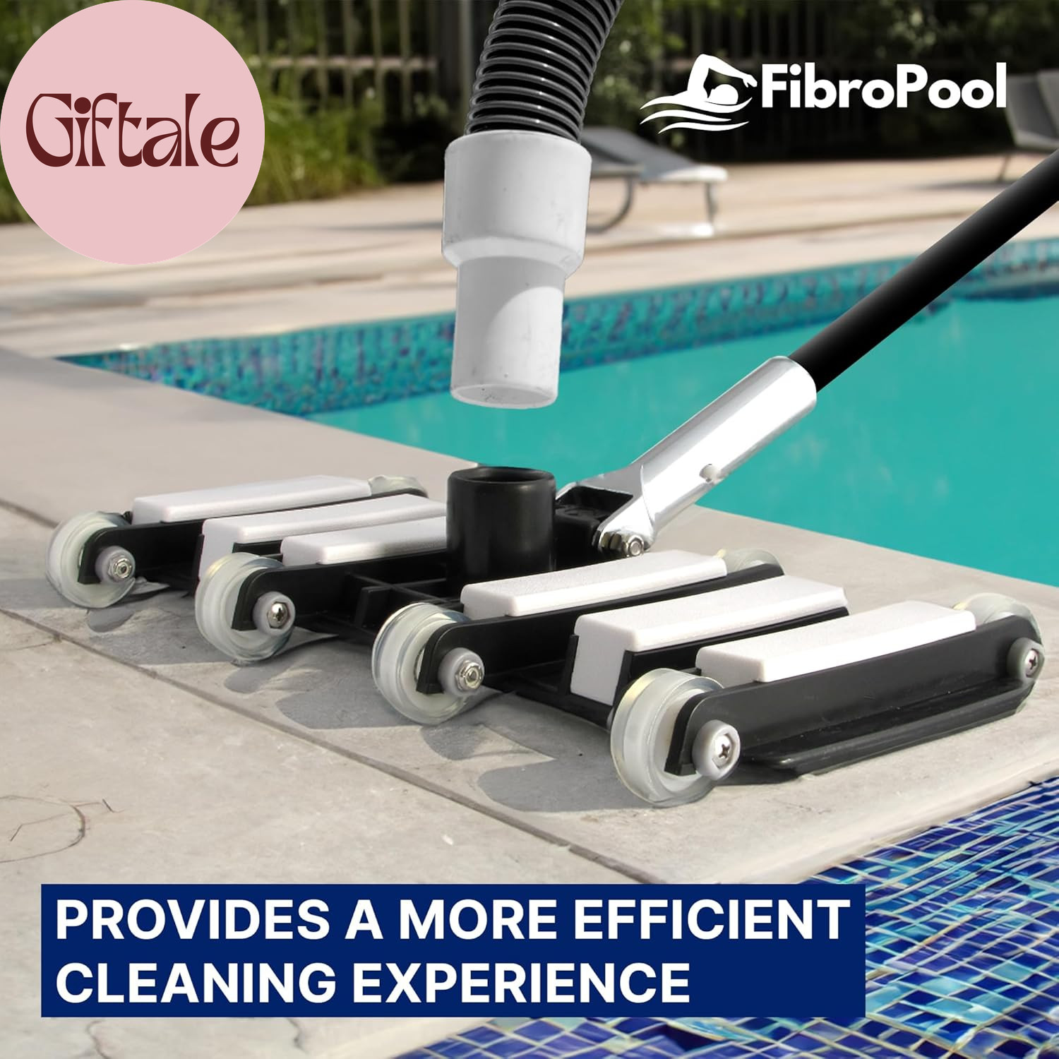 Professional Flexible Pool Vacuum Head – Weighted Extra-Wide 14.4&Prime; Cleaner with