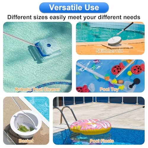 succulentlovers Pool Retrieval Hook with 70 Inch Adjustable Stainless 1pcs long