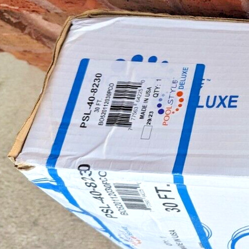 Open Box Pool Style Deluxe PSL-40-8230 1-1/2&Prime; x 30&prime; Vacuum Hose With Vacuum Head