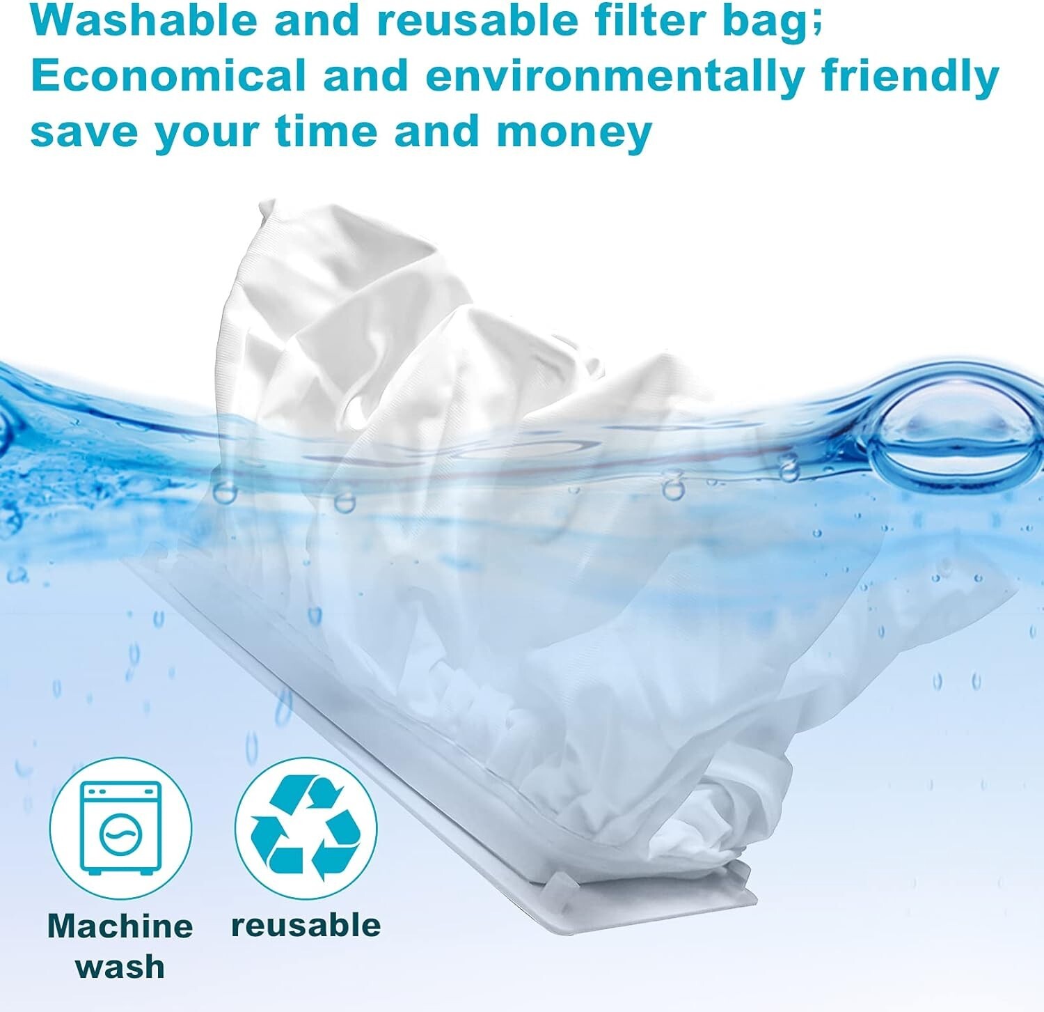 Durable Double Stitched 70 Micron Filter Bag for Dolphin Cleaners – Fast Setup