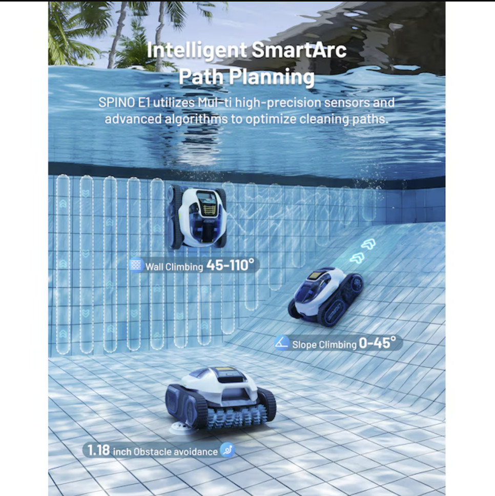 New Mammotion SPINO E1 Pool Vacuum With Smart Navigation Free Shipping