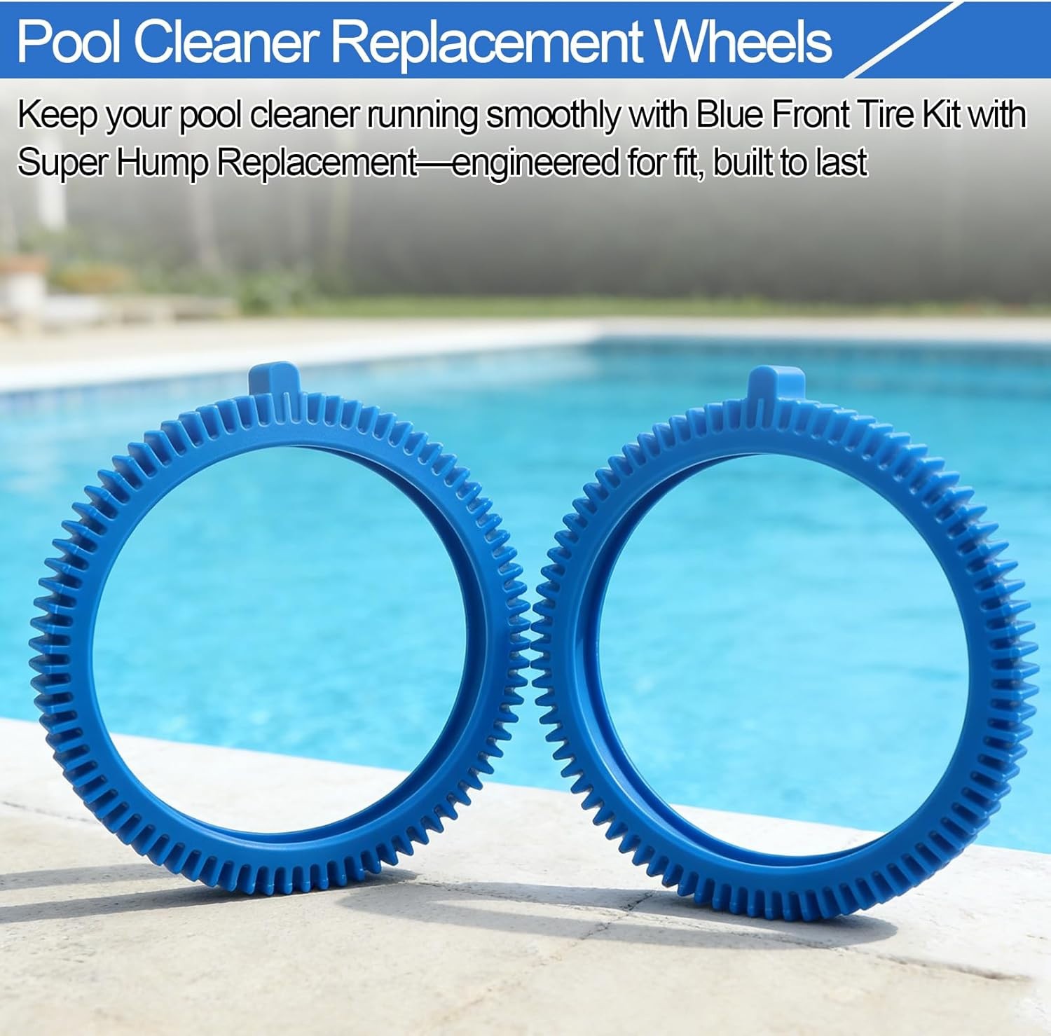 2 Pack 896584000-143 Blue Front Tire Kit with Super Hump Replacement for Hayw…