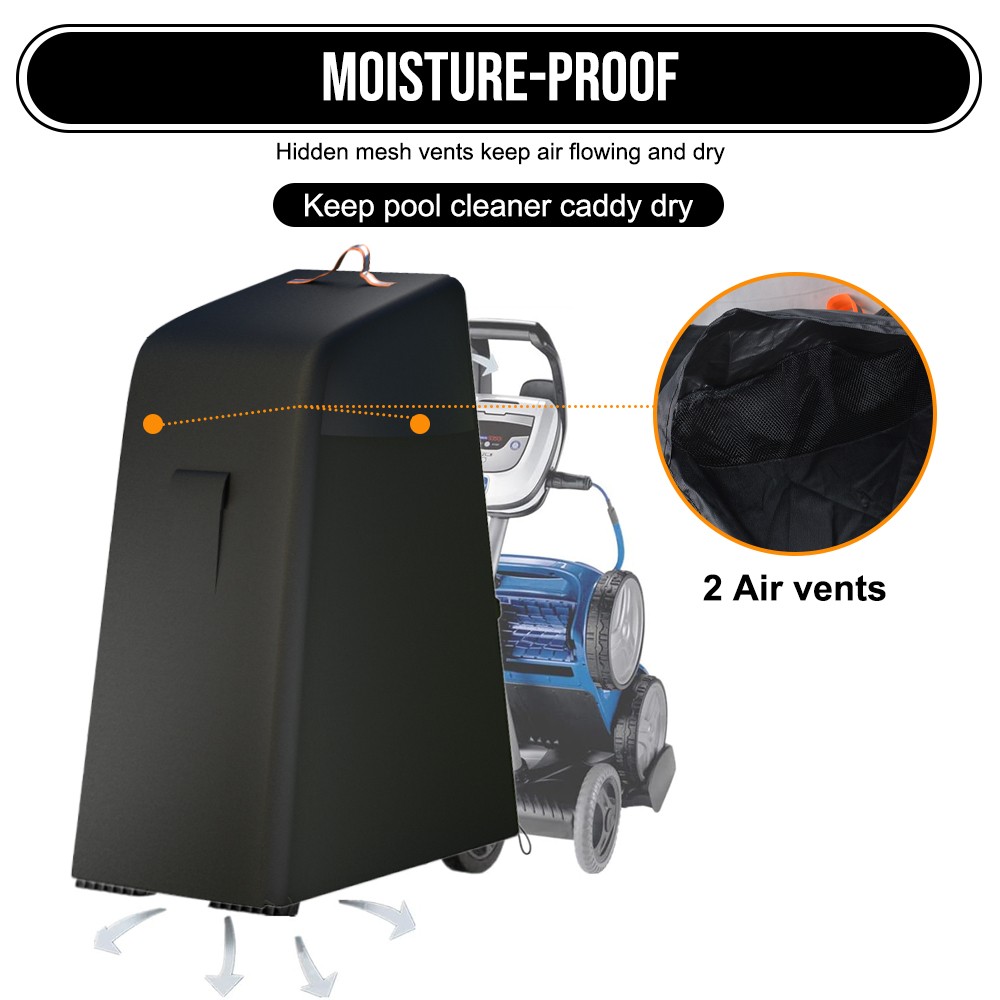 Robotic Swimming Pool Cleaner Caddy Cover Outdoor Waterproof Protector Universal