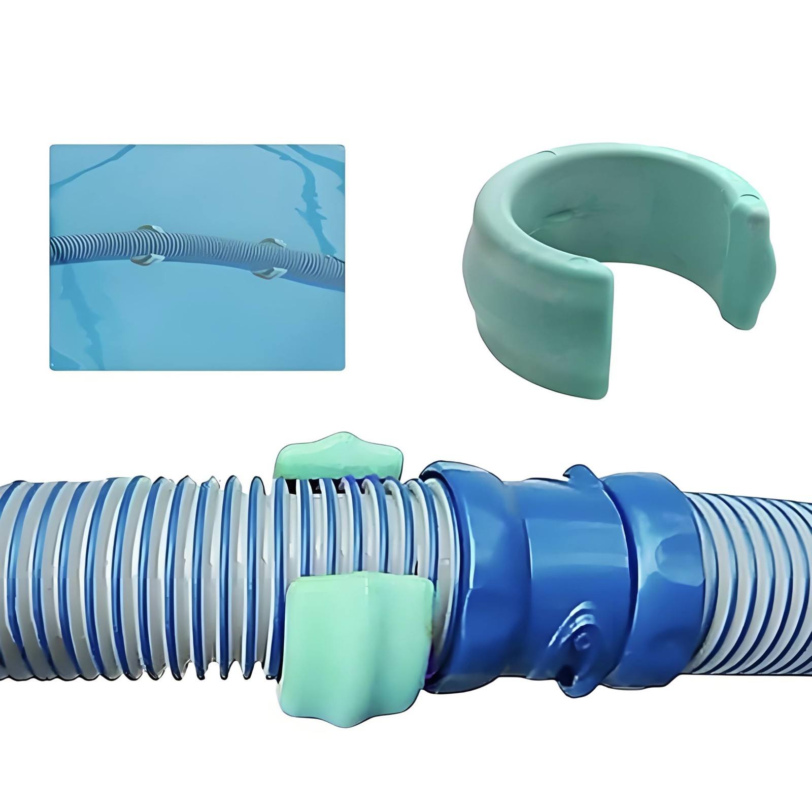 4 Pack W83247 Universal Pool Cleaner Hose Weight For Pentair 15 inches, Blue