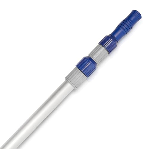 12 FT Telescopic Swimming Pool Pole – Adjustable 2 Piece Aluminum Pool 12 Foot