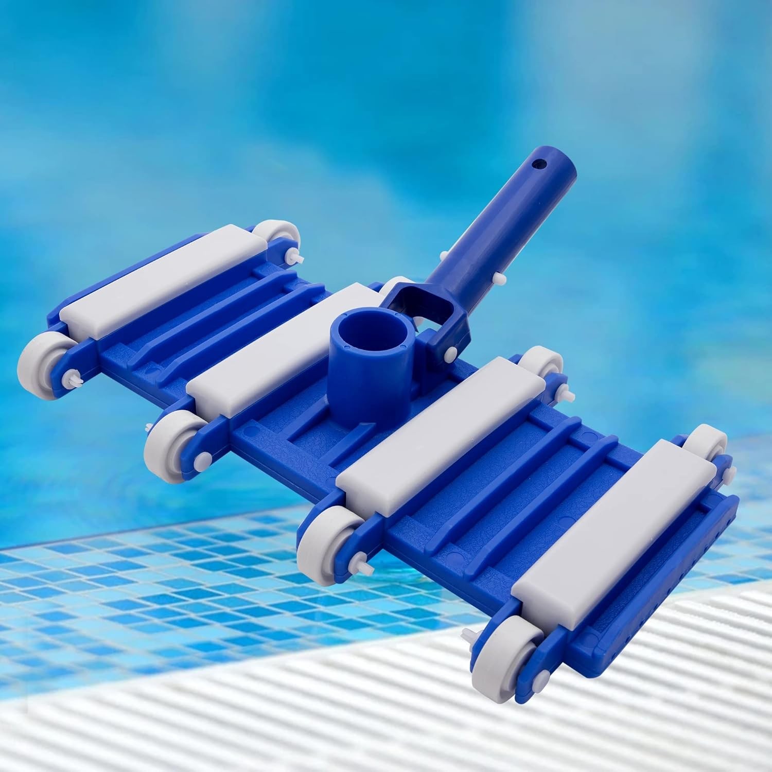Pool Vacuum Head with Wheels 14&Prime; Heavy Duty Head Pool Cleaner Vac Head Flexible