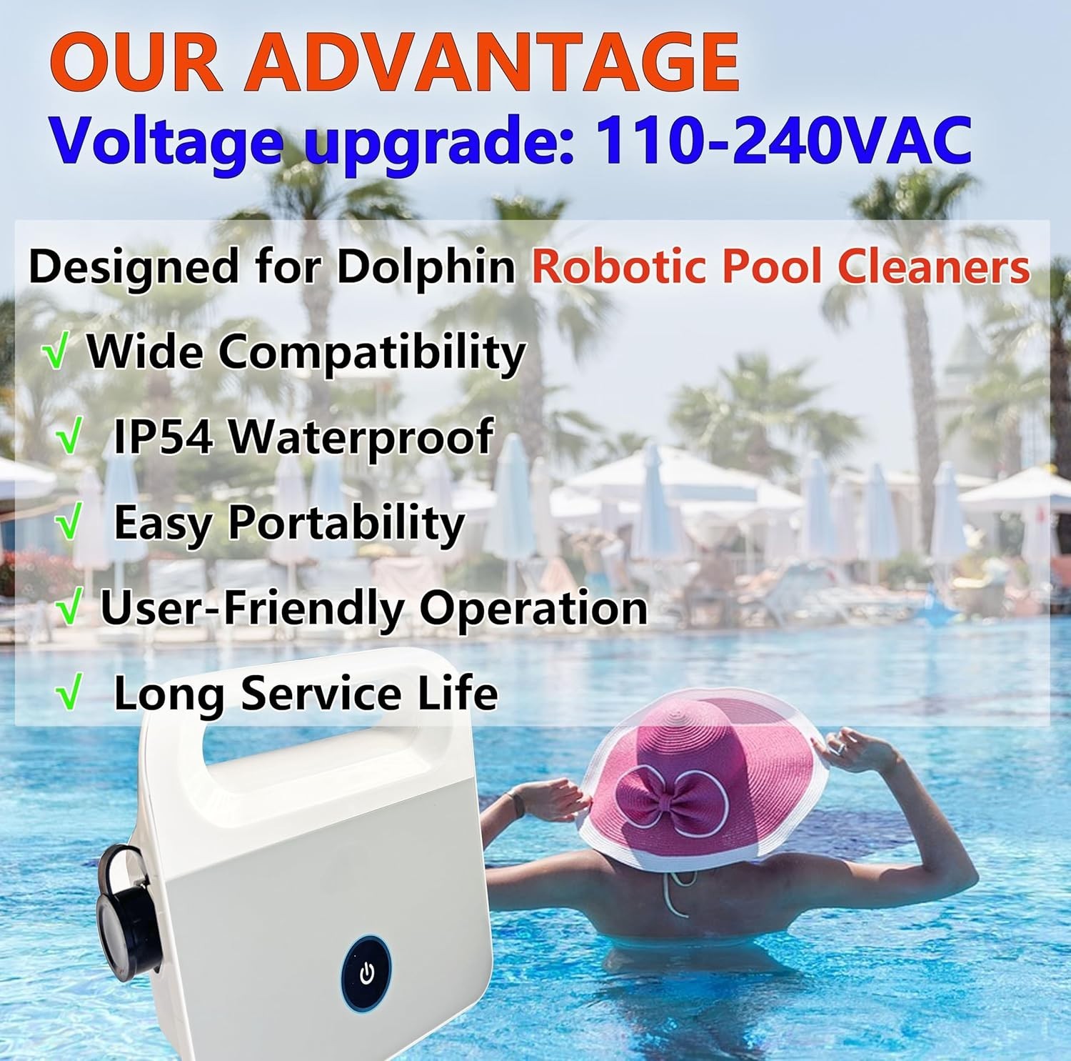 Upgraded Power Supply for Dolphin Robotic Pool Cleaners