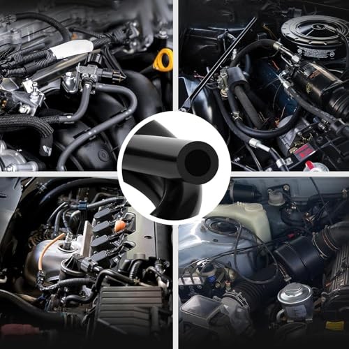 Vacuum Hose Automotive 10 FT 5PCS, 1/8&Prime; 5/32&Prime; 1/4&Prime; 5/16&Prime; 3/8&Prime; ID High