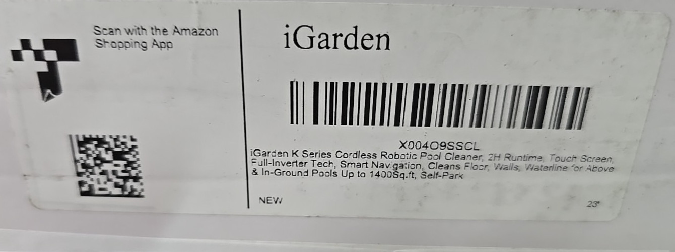 IGarden Robotics K20 Pool Cleaner