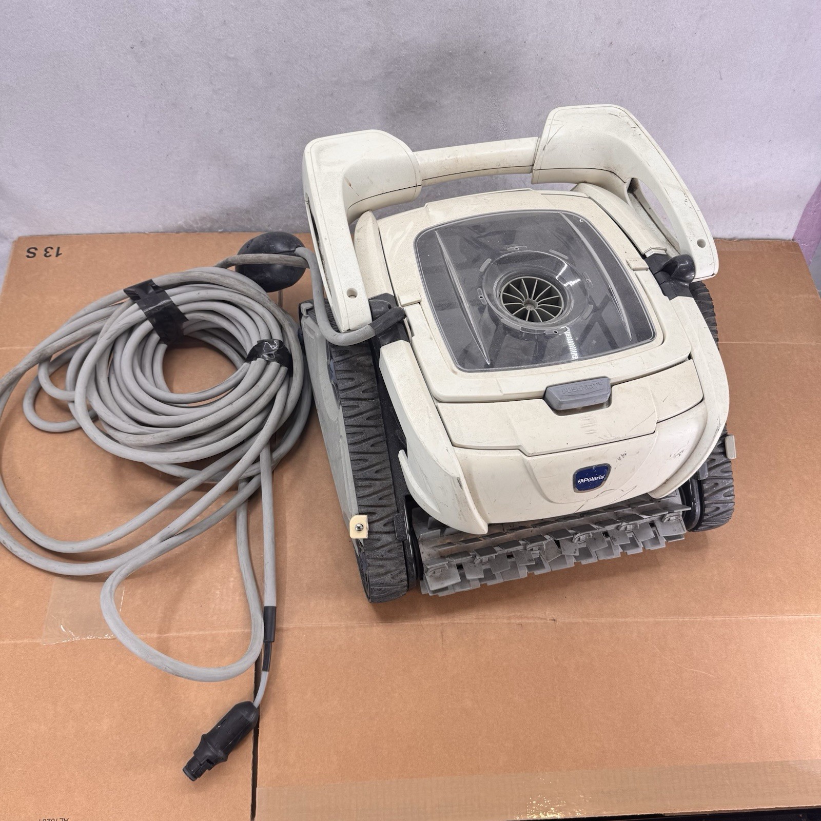 Polaris Zodiac P825 Robotic Pool Cleaner Untested For Parts Repair w/ Cable