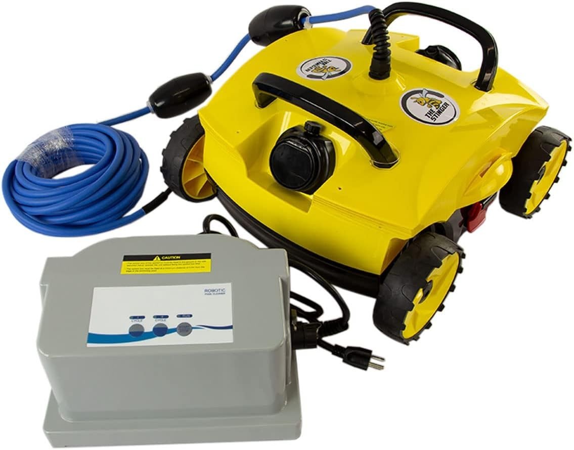 Stinger Robotic Pool Cleaner Automatic Above Ground Vacuum Dual Filters