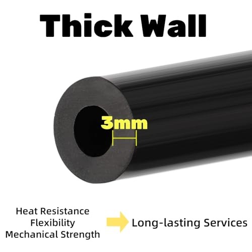6 Pieces Silicone Vacuum Hose Automotive, 1/8&Prime; 5/32&Prime; 3/16&Prime; 1/4&Prime; 5/16&Prime; 3/8&Prime;