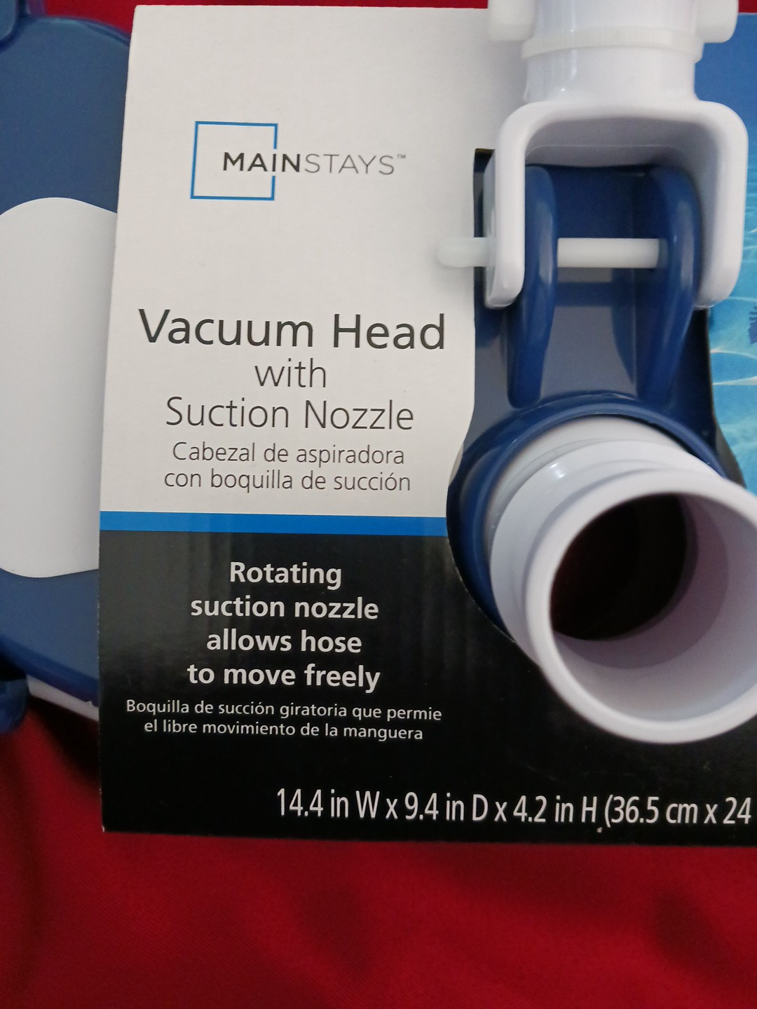lot 3pcs Pool MAINSTAYS 20&Prime; 2-IN-1 Leaf Skimmer Rake Vacuum Head 20&Prime; Wall Brush