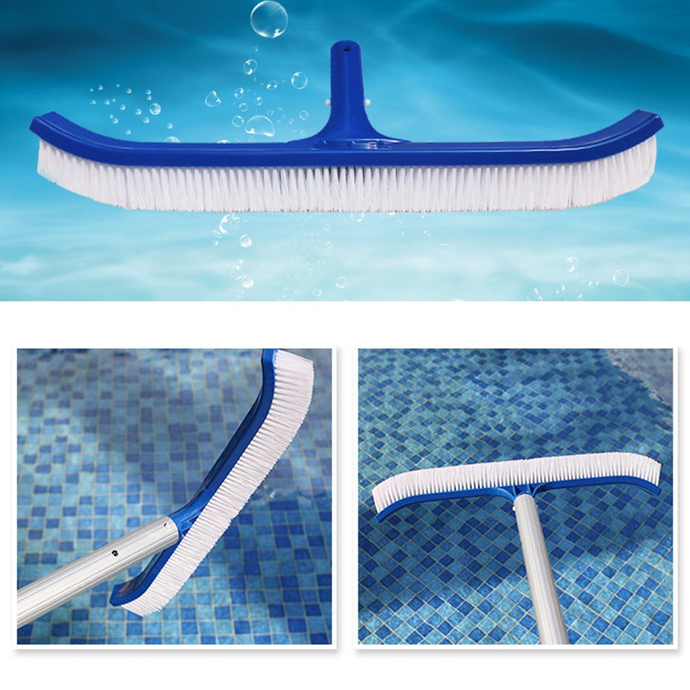 Professional Heavy Duty 18&Prime; Swimming Pool Floor Wall Cleaning Brush Head Tool
