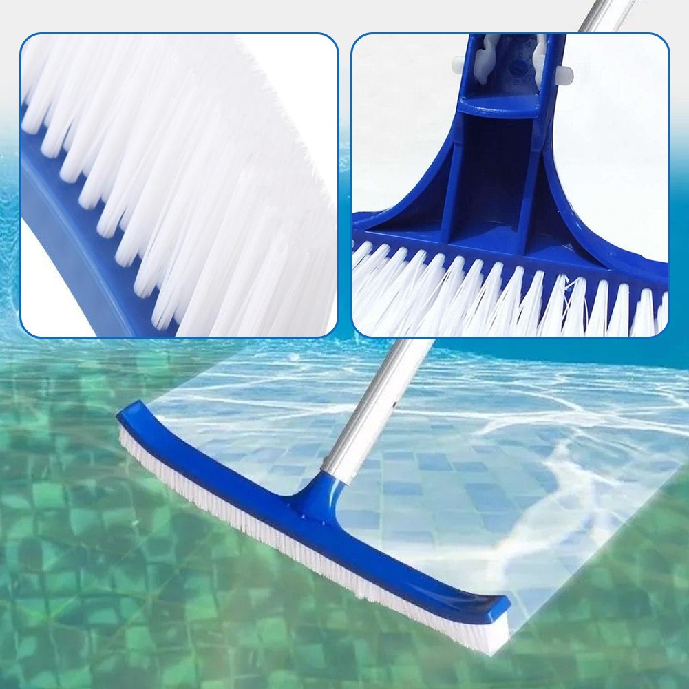 Professional Heavy Duty 18&Prime; Swimming Pool Floor Wall Cleaning Brush Head Tool