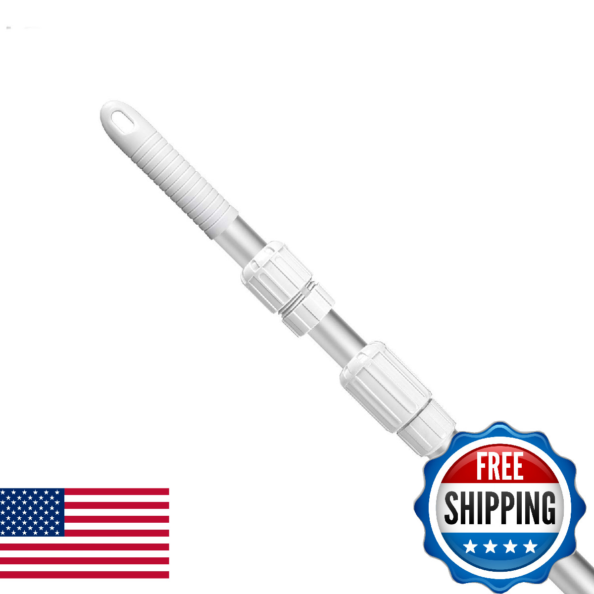 Poolmaster 21305 Commercial 3-Piece Adjustable Aluminum Telescopic Swimming
