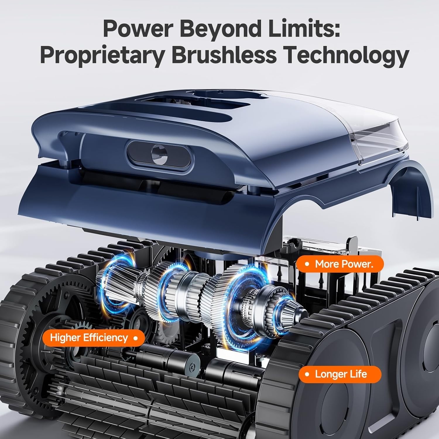 Battery Powered Robotic Pool Cleaner – Hassle-Free Cleaning for Up to 2150 Sq.ft