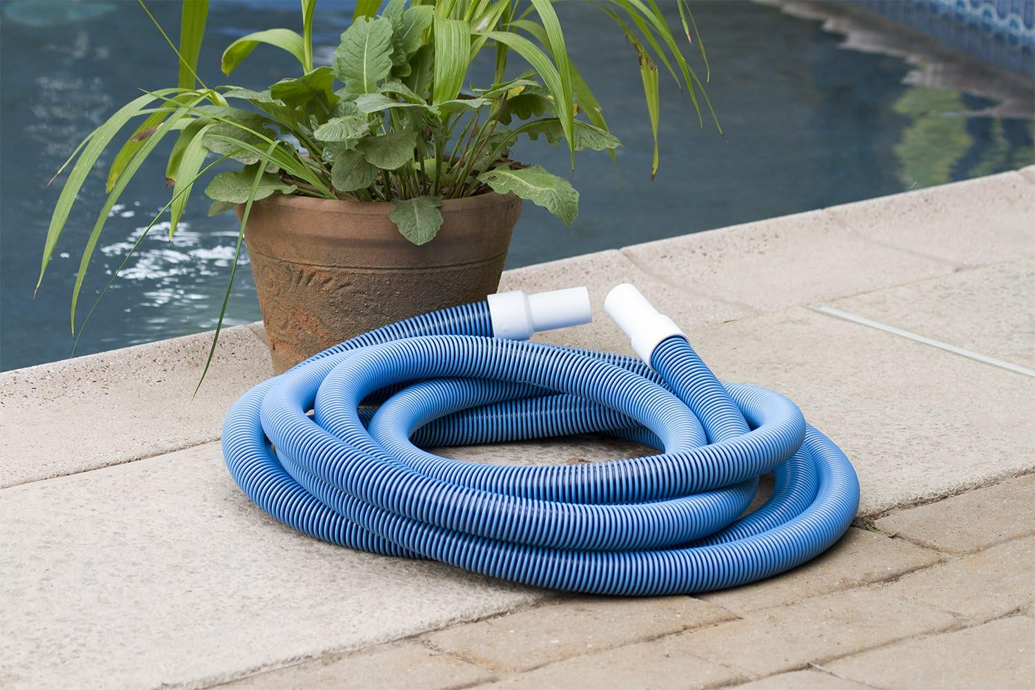 Poolmaster 1.5&Prime; x 35&prime; In-Ground Pool Vacuum Hose & Weighted Vinyl Head Combo
