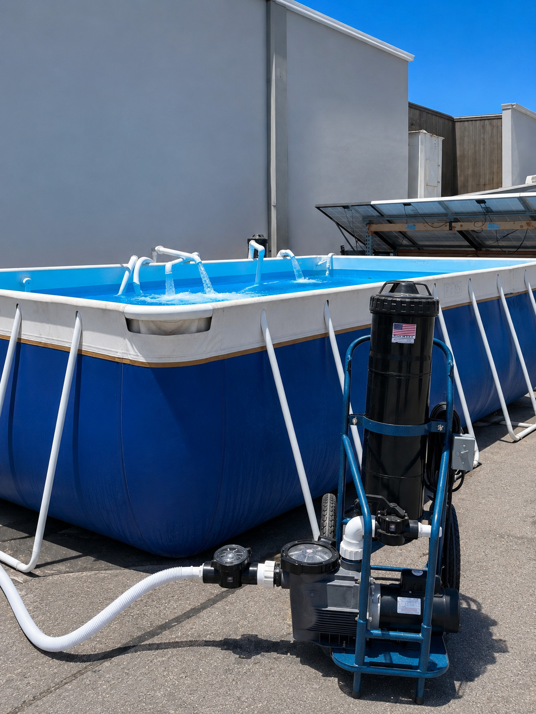 Advantage Portable Pool Cleaner Vacuum System w/ 150 Sq. Ft. Filter PORTAVAC