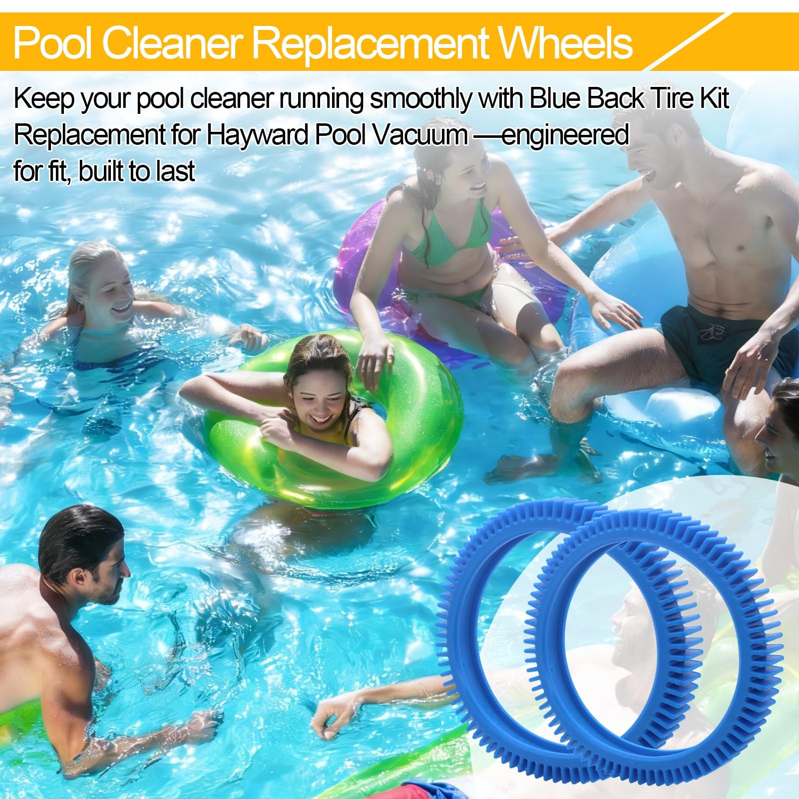 Pool Cleaner Tire Combo Kit for Hayward Pool Vacuums fit for Poolvergnuegen w…