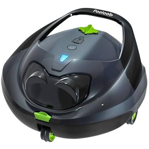 Robotic Pool Vacuum Cleaner with Triple-Layer Filtration & Floating Buoy, for