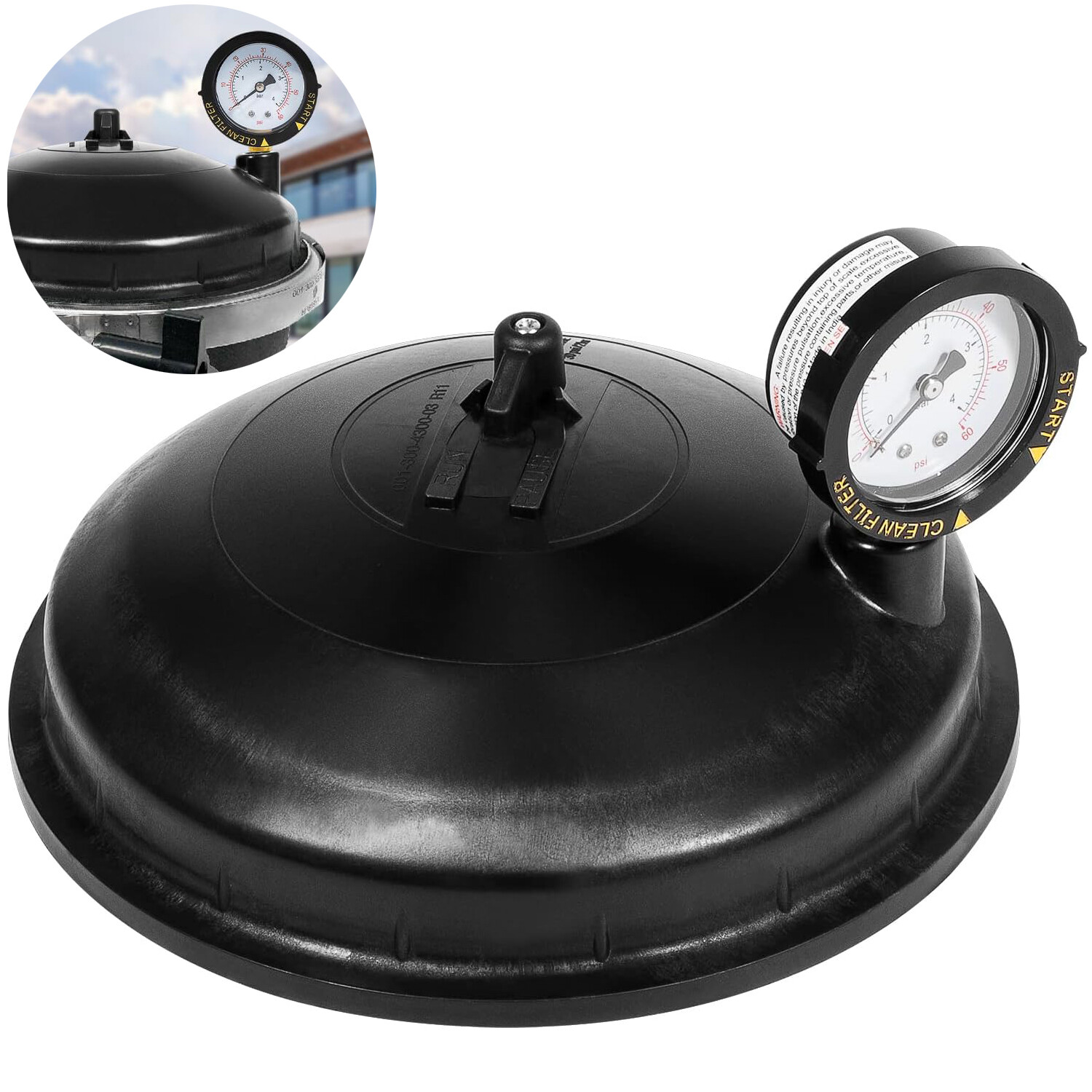 005-302-4300-03 Water Valve Top with Pressure Gauge for Paramount 005302430003