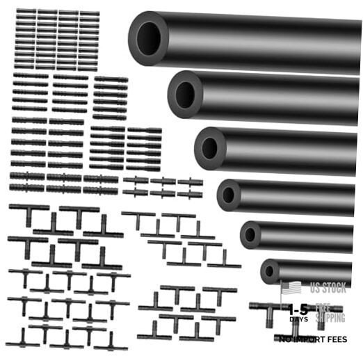 Silicone Vacuum Hose Kit 6PCS 5FT 1/8&Prime; 5/32&Prime; 3/16&Prime; 1/4&Prime; 5/16&Prime; 3/8&Prime; ID 5FT 6PCS