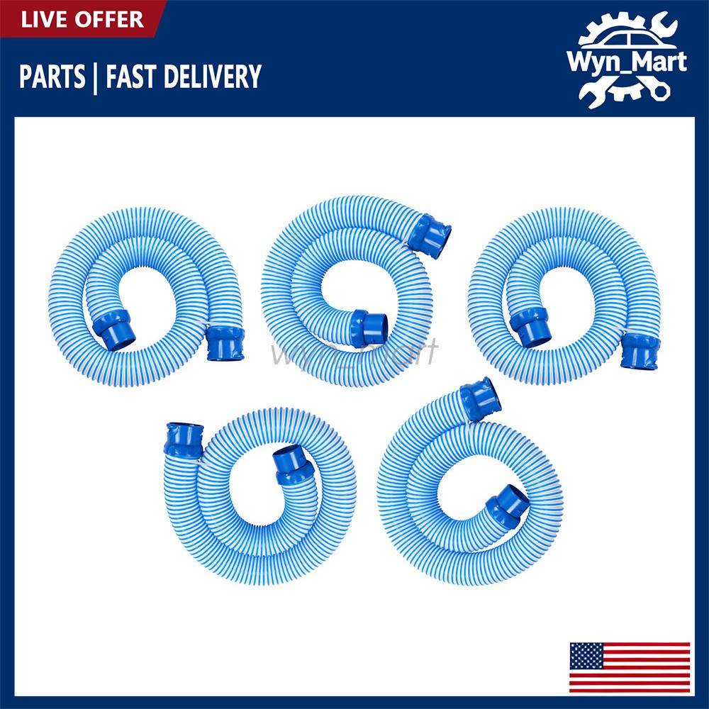 5Pcs 39&Prime; Pool Cleaner Twist Lock Hose For Zodiac Baracuda MX6 MX8 X7 T5