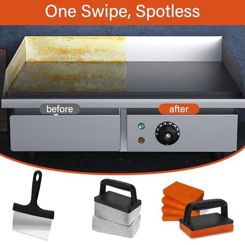 10 Pieces Griddle Cleaning Kit for Blackstone & More – Professional Flat Top