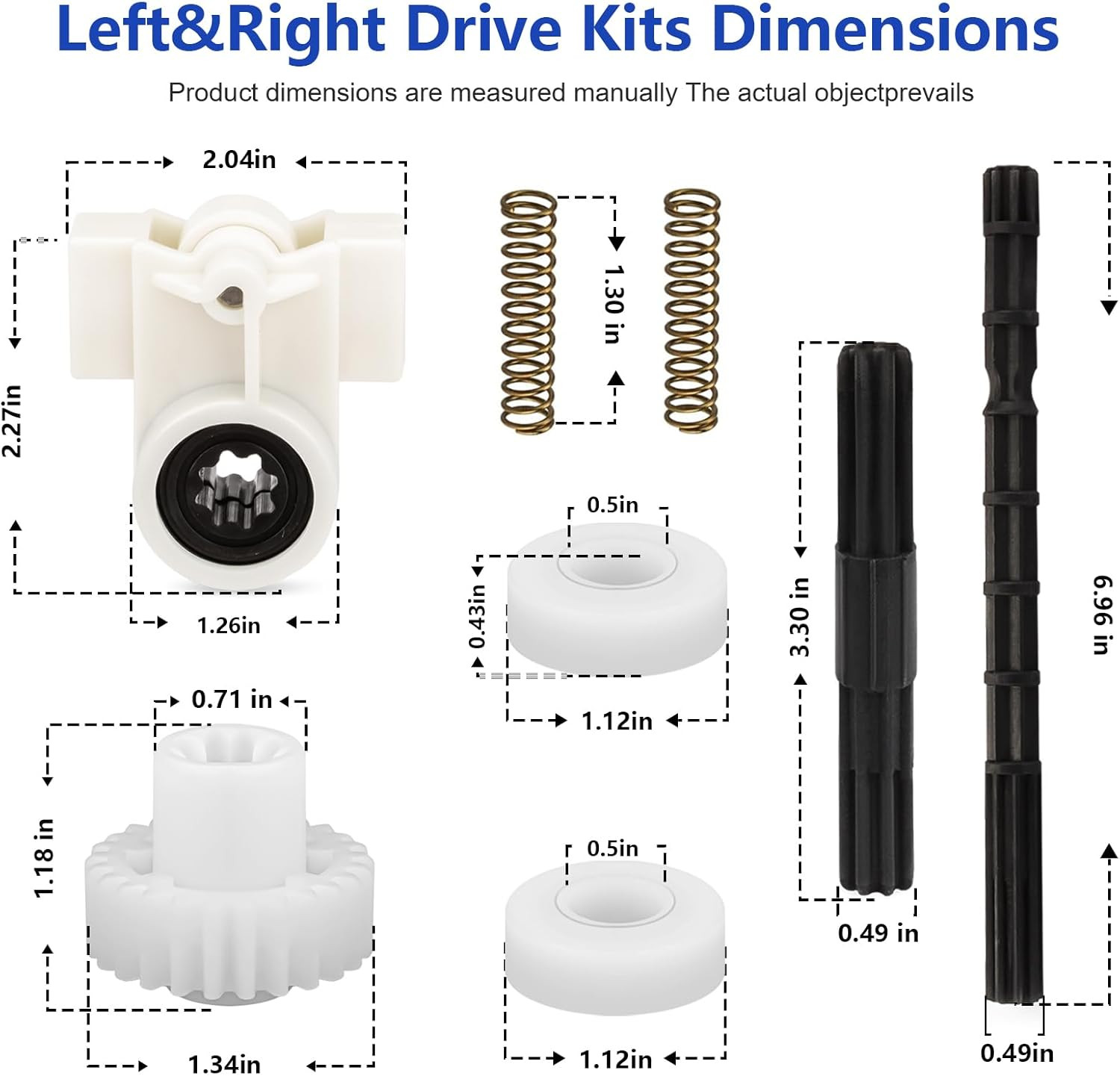 360289 Left Drive Kit & 360290 Right Drive Kit Pool Cleaner Bearings Tune up Kit