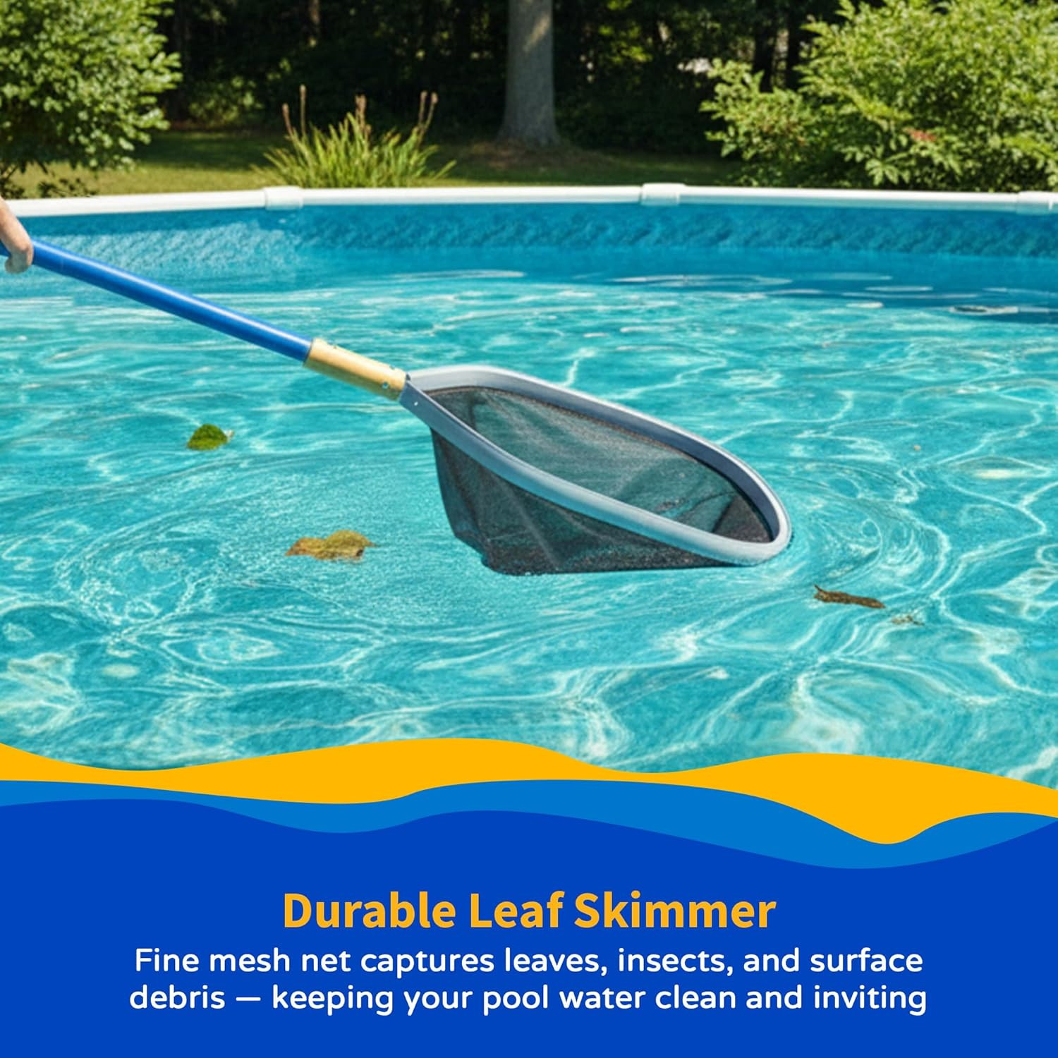 Deluxe Pool Maintenance Kit for in Ground Pool – Includes 15-Ft Telepole, 40-Ft