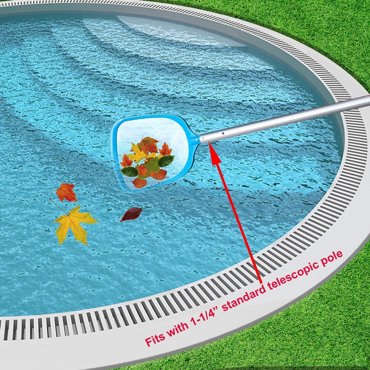 Ultra Fine Mesh Leaf Skimmer for Pools, Spas & Hot Tubs – Lightweight Design