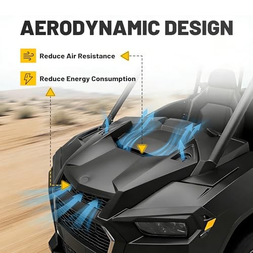 Turbo Hood Scoop Air Intake Kit Compatible with 2019-2023 Polaris RZR XP