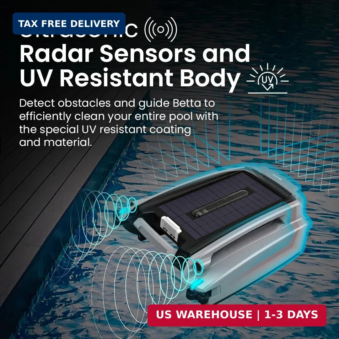 Betta SE Plus – Solar-Powered Robotic Pool Skimmer with 24/7 Continuous Cleaning