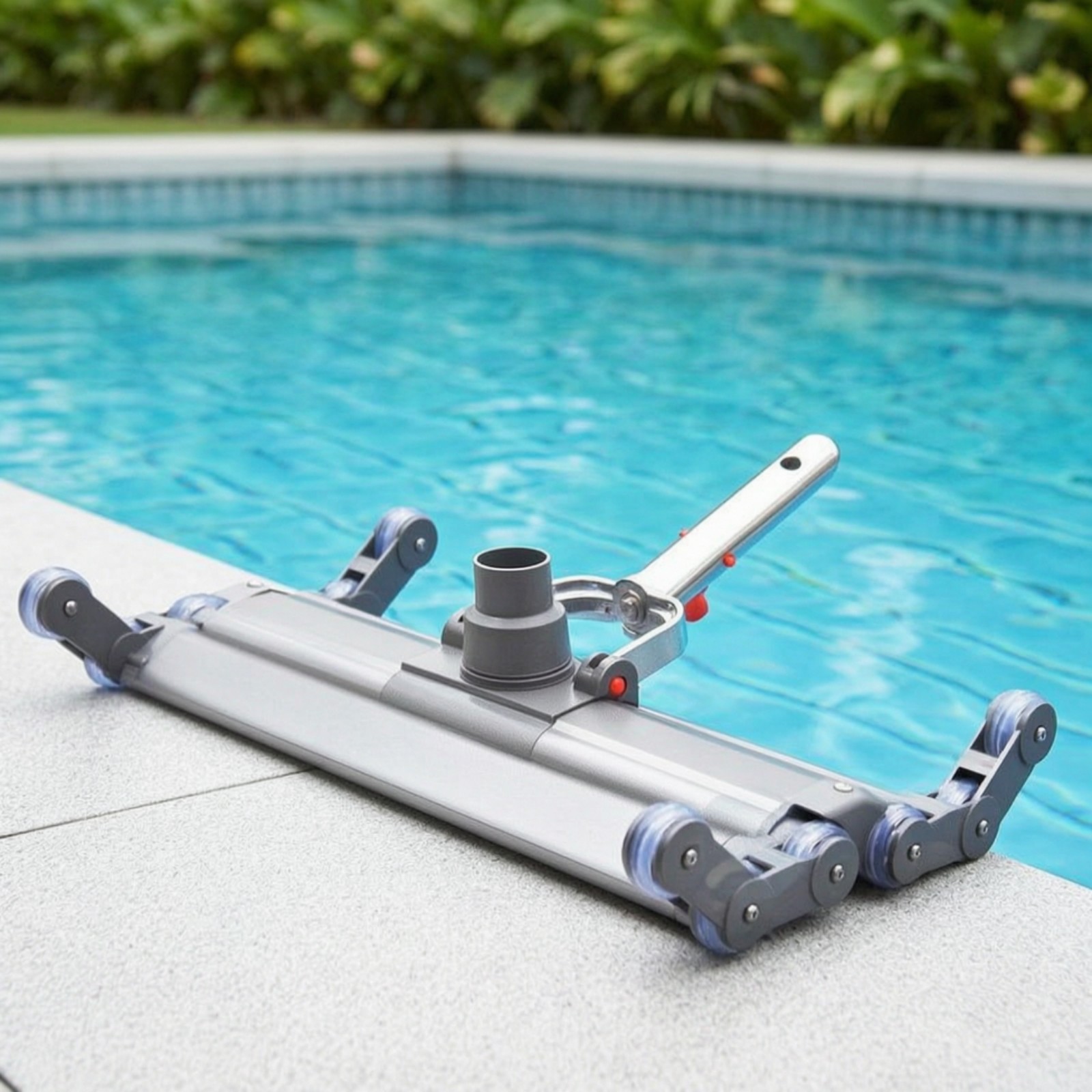Pool Vacuum Head with Wheels Weighted Pool Vacuum Head Slim Design