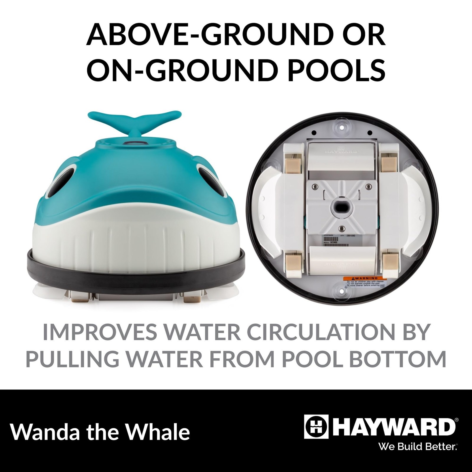 Hayward W3900 Wanda the Whale Above-Ground Suction Pool Cleaner for Any Size …