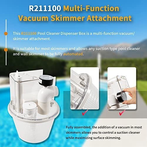 Vac-Mate Pool Cleaner Dispenser Box Replacement – Multi-Function Vacuum Skimmer,