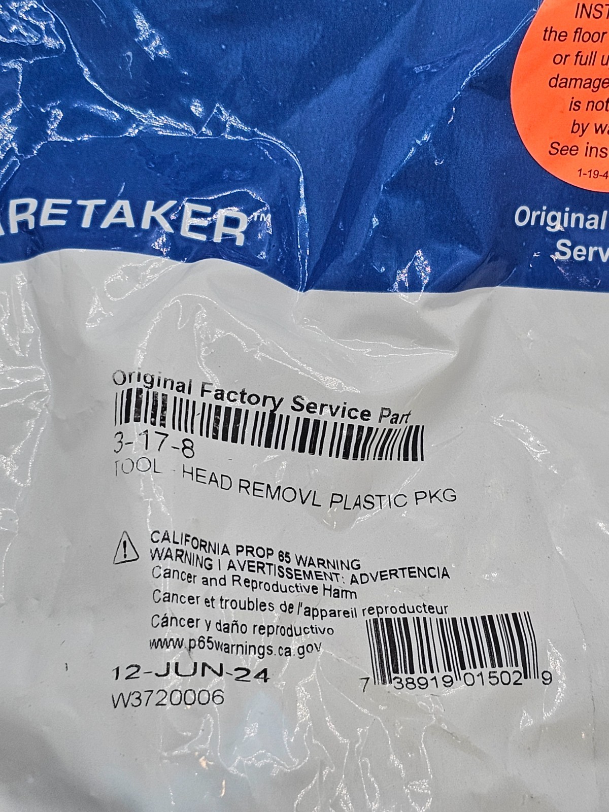 Zodiac 3-17-8 Caretaker Plastic Head Removal Tool For Zodiac, Polaris