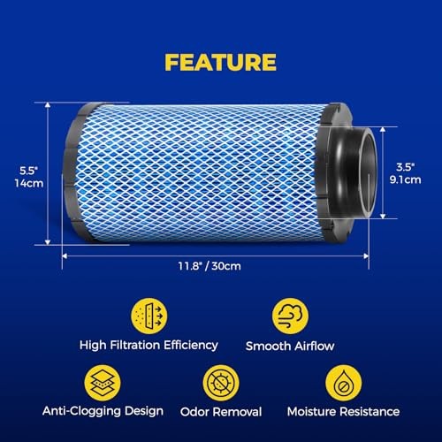 Philtop Powersports Air Filter, Replacement polaris air filter for 1241084