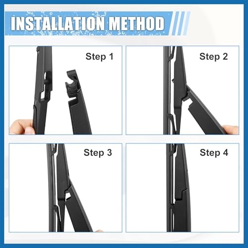 Rear Windshield Wiper Blade Arm Set Back Wiper Assembly Replacement Fit for