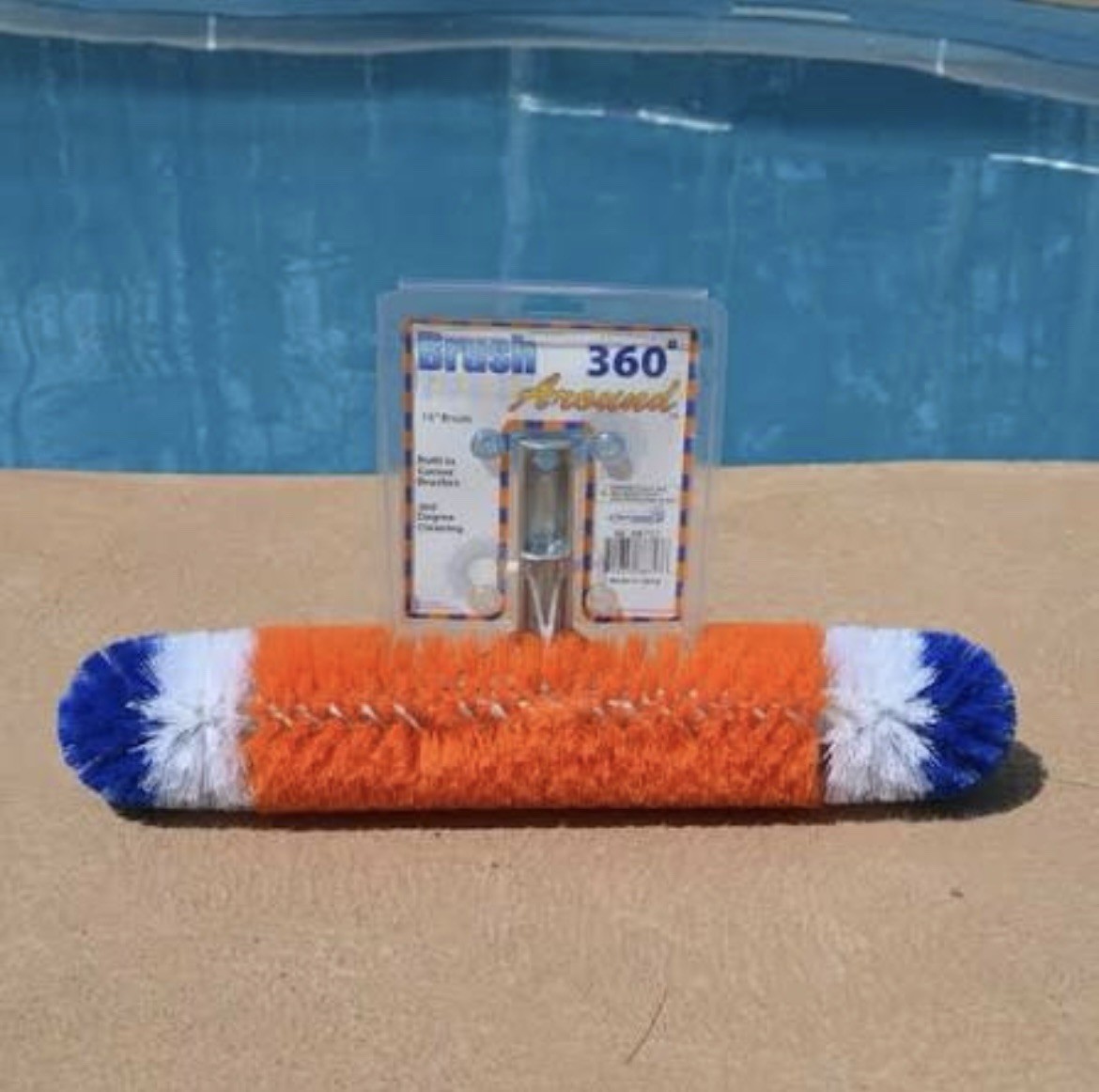 AC88757 Blue Torrent 18&Prime; 360 Degree Brush Around Pool Cleaning Brush