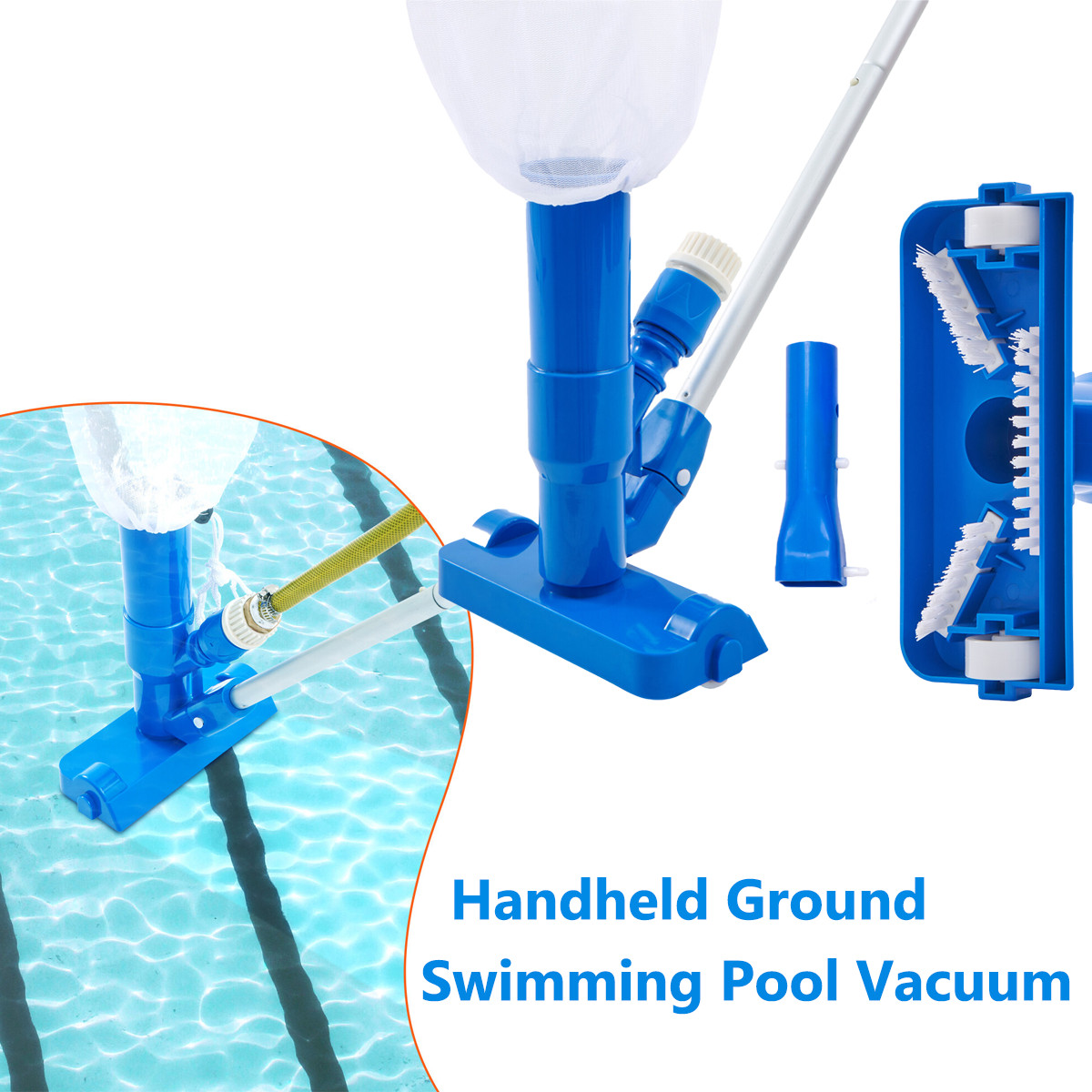 Swimming Pool Spa Suction Vacuum Head Cleaner Cleaning Kit Pool Accessories Tool