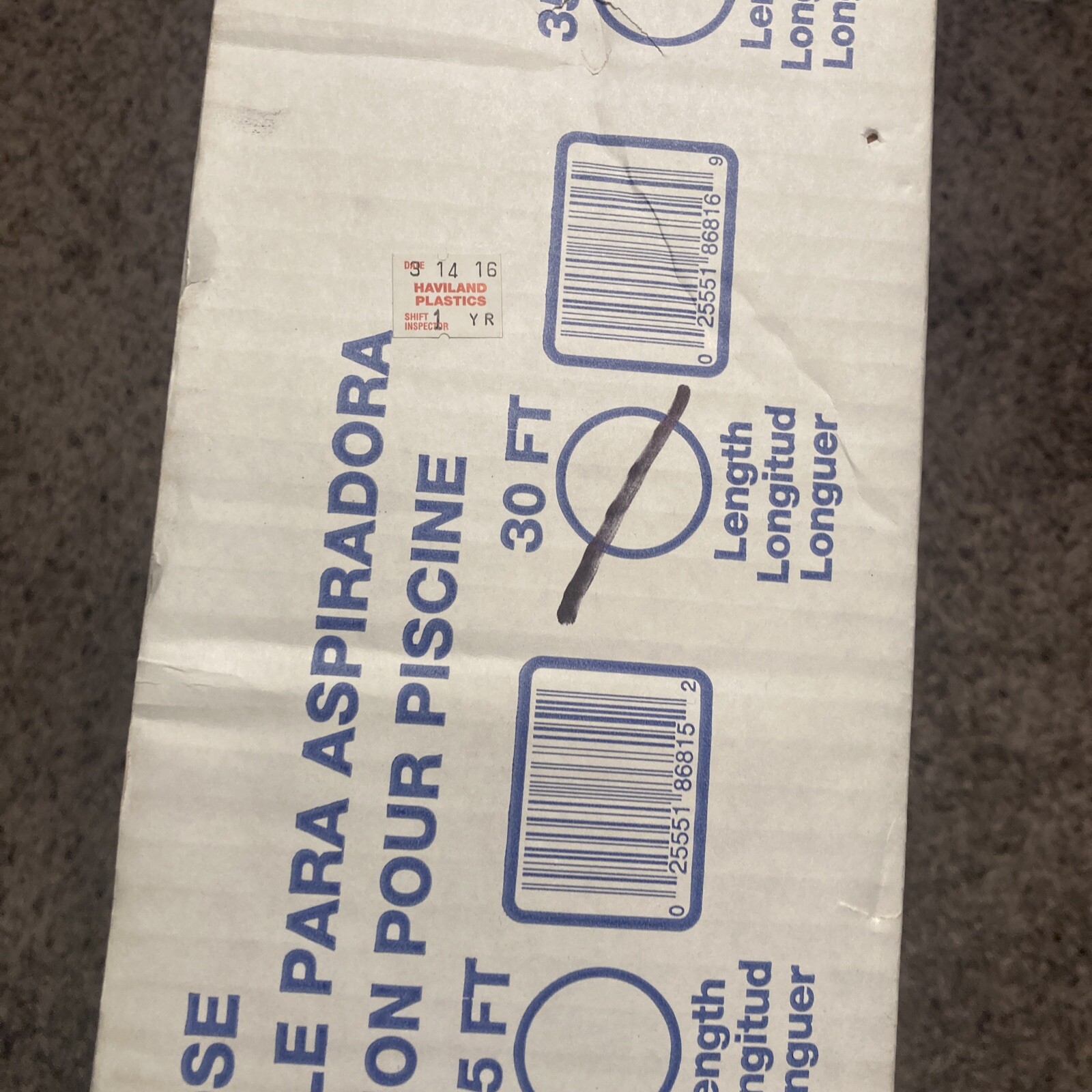 Pool Style Deluxe Series 1.5&Prime;x30&prime; Vacuum Hose w/ Swivel Cuff #PA01094 NEW
