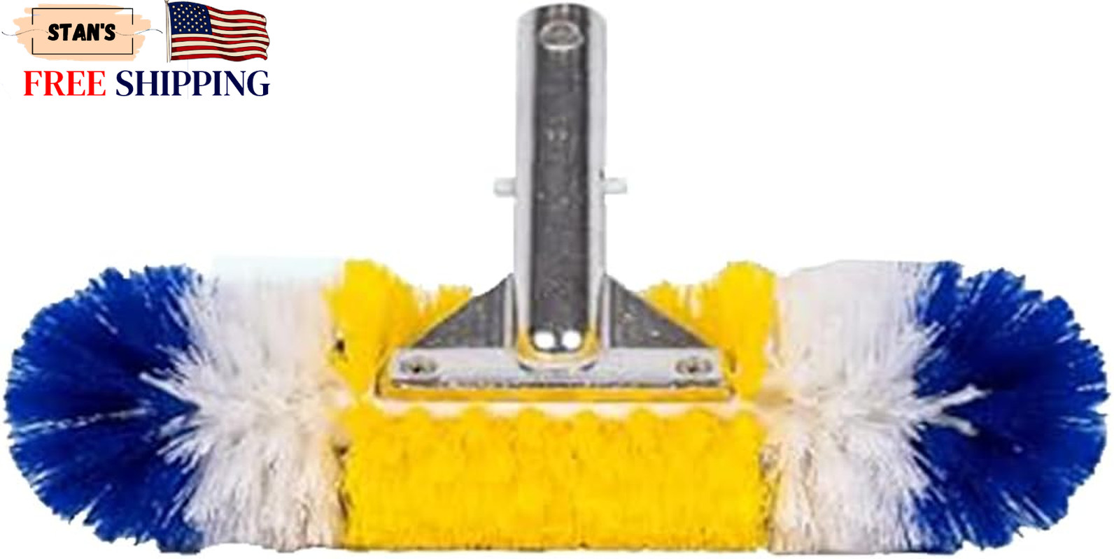 Pool Brushes for Pools, Spas & Hot Tubs 12&Prime;, 18&Prime;, 24&Prime; Sizes 3 Pack 360° NEW